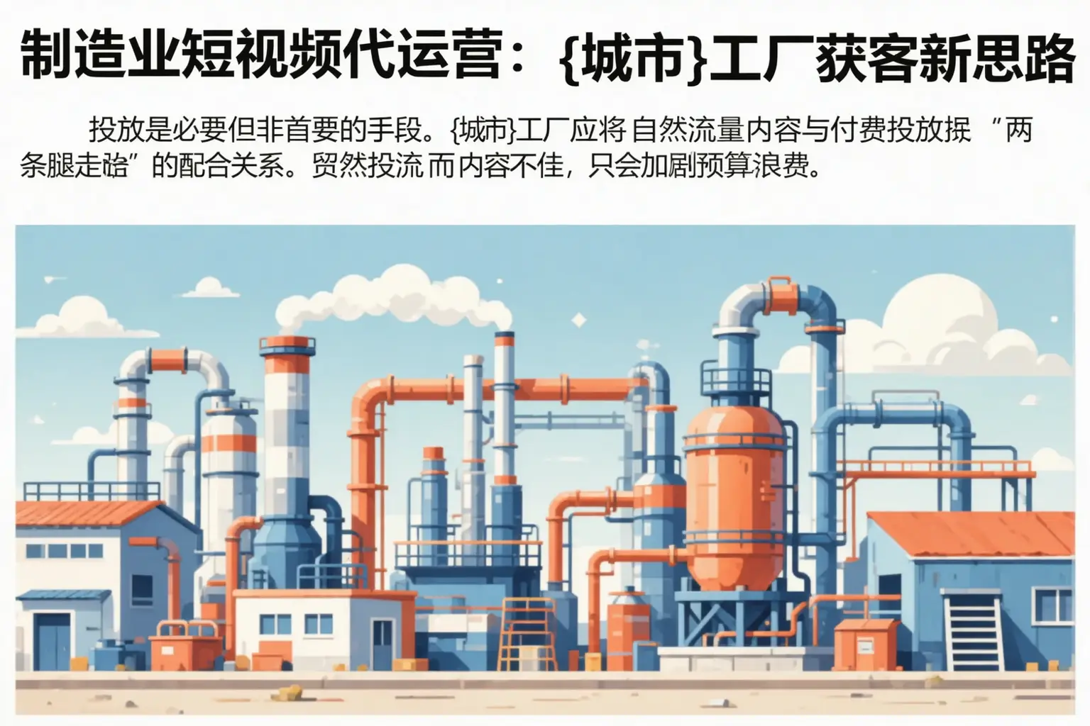 制造业短视频代运营：武平工厂获客新思路
